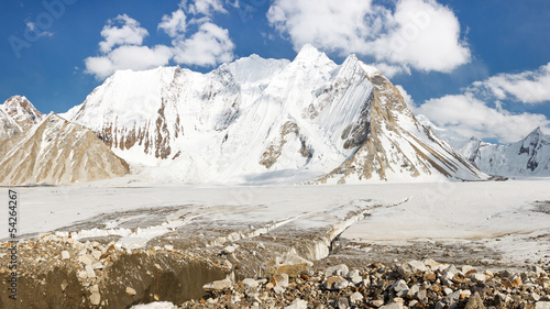 Fotoboard na płycie Vigne glacier, karakorum, pakistan