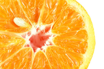 Wall Mural - Close-up of sliced tangerine