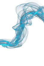 Abstract Blue Smoke