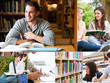 © WavebreakmediaMicro - Collage of students reading books