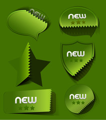 Wall Mural - Design of advertisement labels stickers.