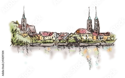 Board z aluminiowym obramowaniem Breslau-wroclaw