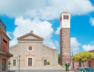 Canvas Print - Santa Maria church in Cabras