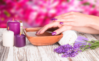 Beautiful woman Hands.Manicure concept