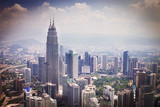 Fototapeta  - modern city in Kuala Lumpur