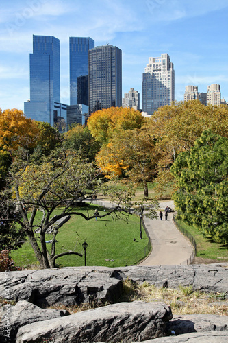 Tapeta ścienna Panoramę Manhattanu z parku centralnego