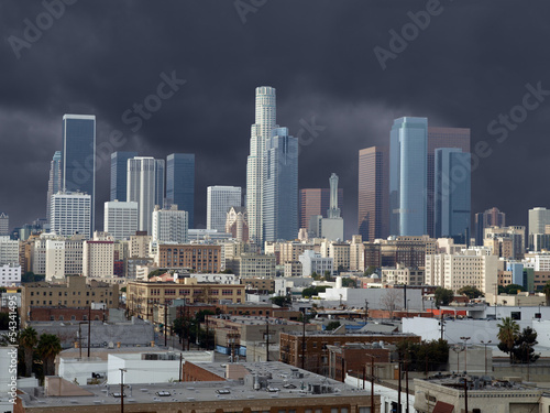 Naklejka samoprzylepna Burza w centrum Los Angeles