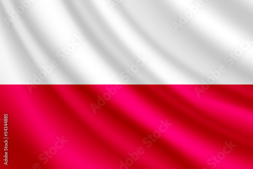Board z aluminiowym obramowaniem Macha flagą Polski, wektor