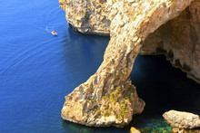 The Blue Grotto On The Southeastern Coast Of Malta.