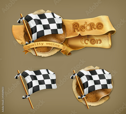 Checkered flag icon