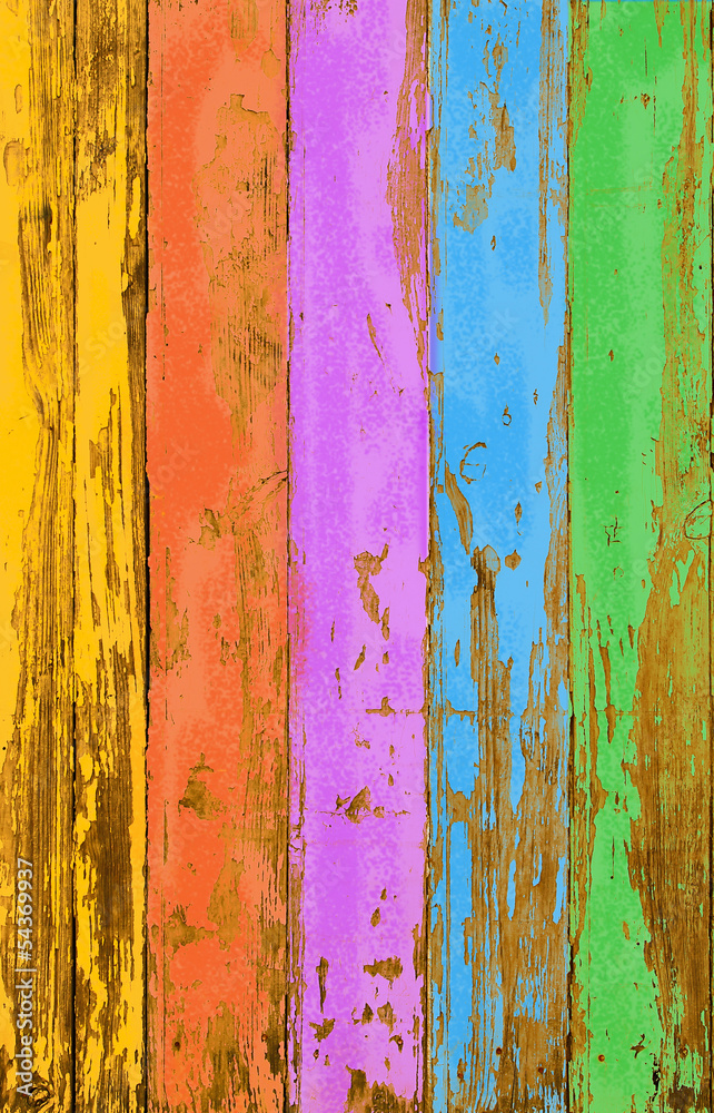 Téléchargement gratuit Images Papier Peint Peinture Ecaillee Arc En Ciel Sur Planche Bois Board dernière par