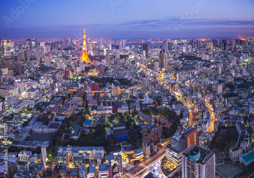 Naklejka samoprzylepna Tokio cityscape