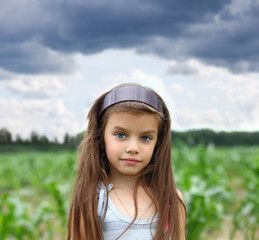 portrait of beautiful little girl