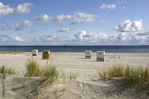 Board z aluminiowym obramowaniem Plażowa atmosfera w Ostseebad Grömitz, Niemcy