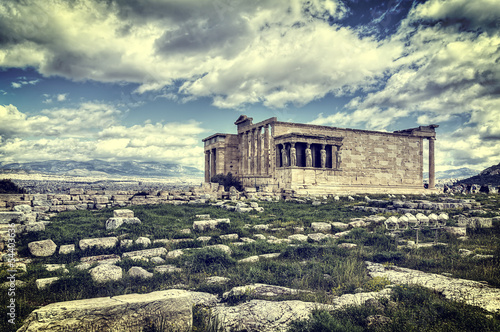 Naklejka dekoracyjna Caryatids in Erechtheum from Athenian Acropolis,Greece