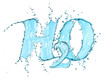 canvas print picture - Splash Water Formula H2O