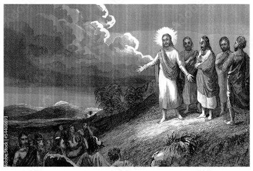 Fotografie, Obraz Sermon on the Mount - Sermon sur la Montagne
