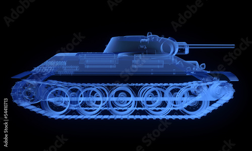 Board z aluminiowym obramowaniem Wersja sowieckiego czołgu t34