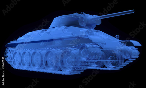 Board z aluminiowym obramowaniem Wersja sowieckiego czołgu t34
