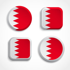 Fototapete - Bahrain flag buttons