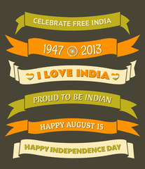 Sticker - India Independence Day Banners