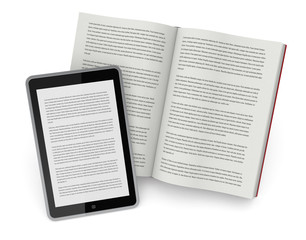 Wall Mural - libro e nuove tecnologie