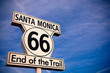 Historic Route 66 Santa Monica sign