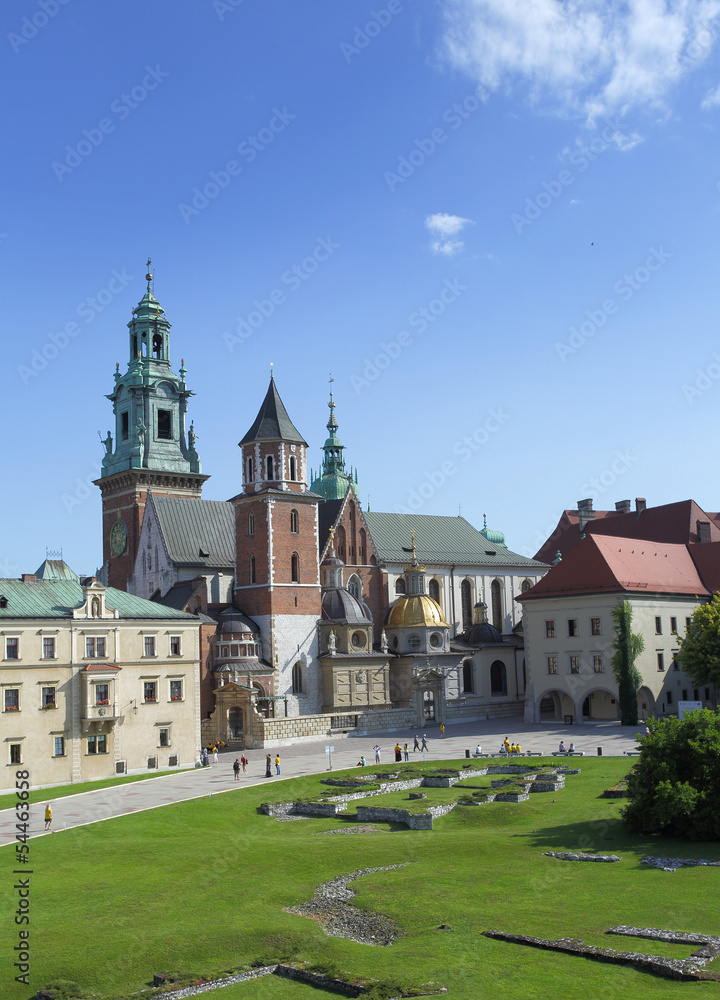 katedra na Wawelu-Kraków - obrazy, fototapety, plakaty 
