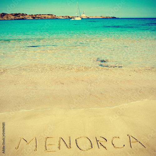 Board z aluminiowym obramowaniem Menorca, balearic islands, spain