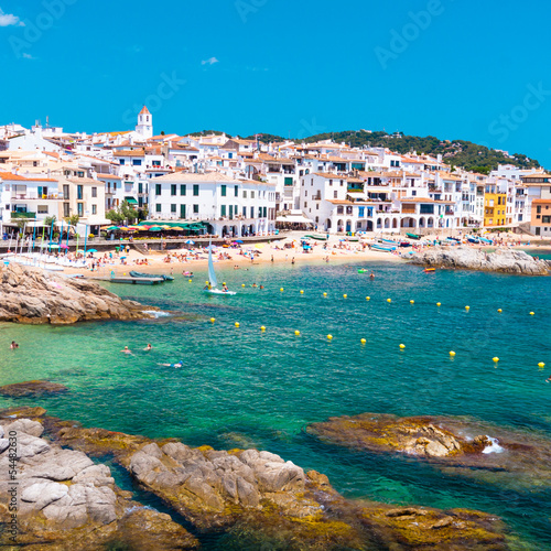 Naklejka samoprzylepna Calella de palafrugell, costa brava, Katalonia, Hiszpania.