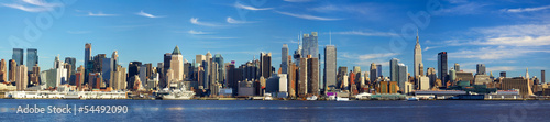 Naklejka - mata magnetyczna na lodówkę Manhattan skyline panorama, New York City