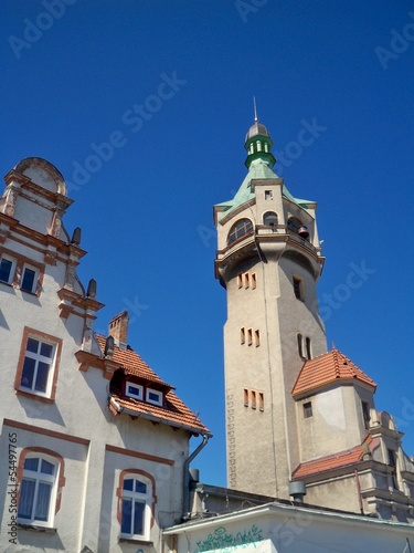 Board z aluminiowym obramowaniem Latarnia morska sopot