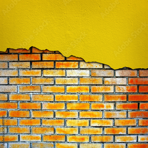Board z aluminiowym obramowaniem Pęknięty mur