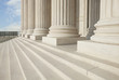 Steps and pillars of the Supreme Court building in Washington DC