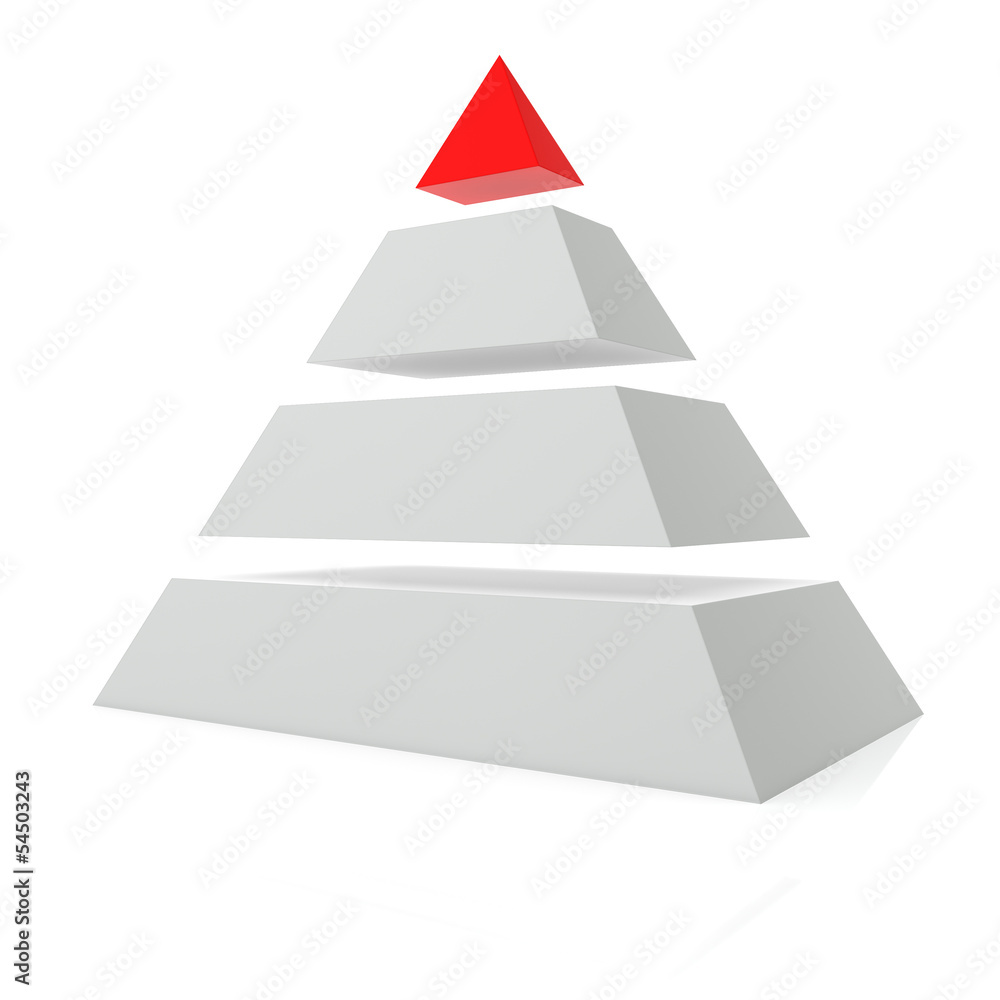 3d pyramid - obrazy, fototapety, plakaty 