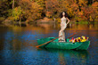 © VIKTORIIA KULISH - woman on a boat in the autumn