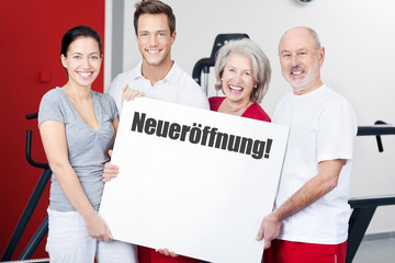 Sticker - ein neues fitnessstudio