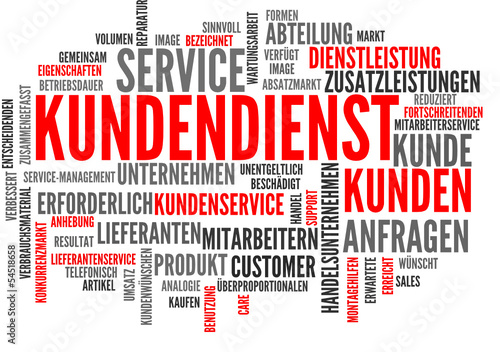 Kundendienst (Kundenservice; Tagcloud) – kaufen Sie diese Vektorgrafik und finden Sie ähnliche ...