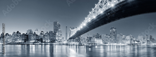 Nowoczesny obraz na płótnie New York City night panorama