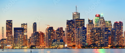 Plakat na papierze fotorealistycznym Toronto cityscape
