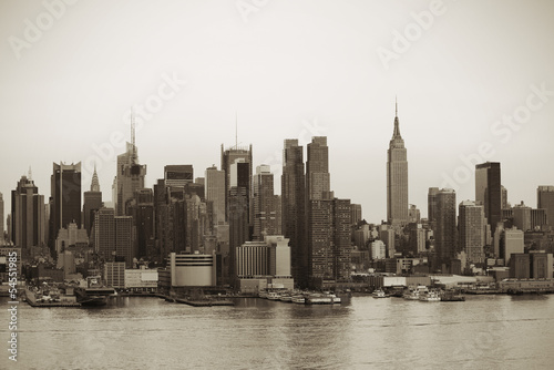Plakat na papierze fotorealistycznym Manhattan nowego jorku
