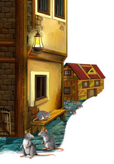 Fototapete - Pied piper - hamelin -Prince or princess - elements