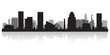 Baltimore city skyline silhouette