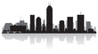 Indianapolis city skyline silhouette