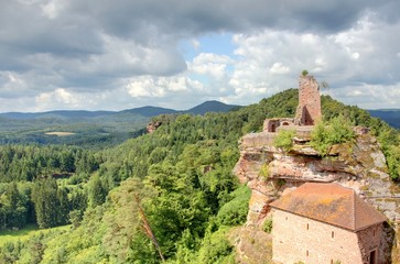 Wall Mural - chateau dans les vosges