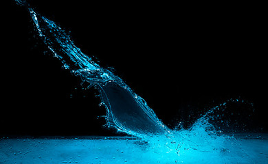 Blue Water Splash