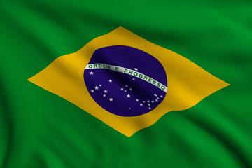 Wall Mural - Flag of Brazil