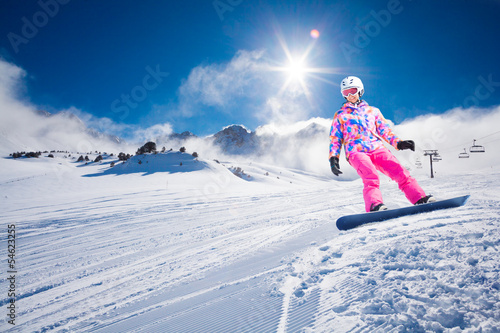 Fototapety Snowboard  swietny-dzien-na-snowboard