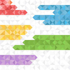 Leinwandbilder - Abstract geometric background of color blocks