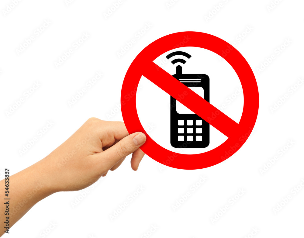 No mobile phone sign